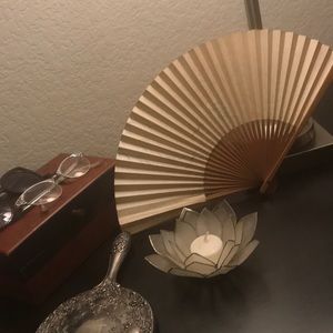 Vintage spider paper fan FAN life!